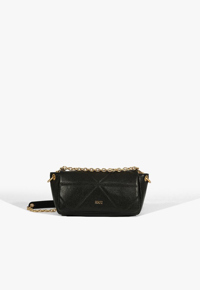 Bolsa Maya Mini Couro Preta