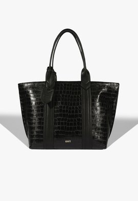 Bolsa Shopping Nay Croco Preta