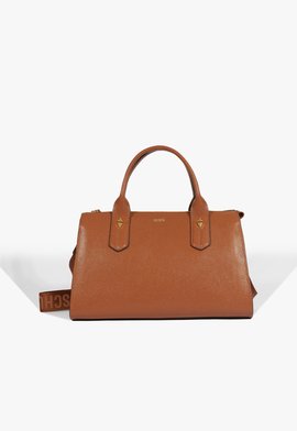 Bolsa Bowling Grande Betsy Couro Marrom